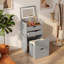 Table de coiffeuse, coiffeuse et miroir 3-en-1-550658309