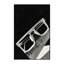 Tapis noir à motif géométrique doux et moelleux Montauk Ar Glasses-532854542