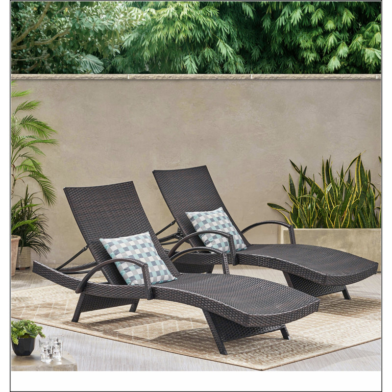 Fauteuil en osier avec accoudoirs Salem