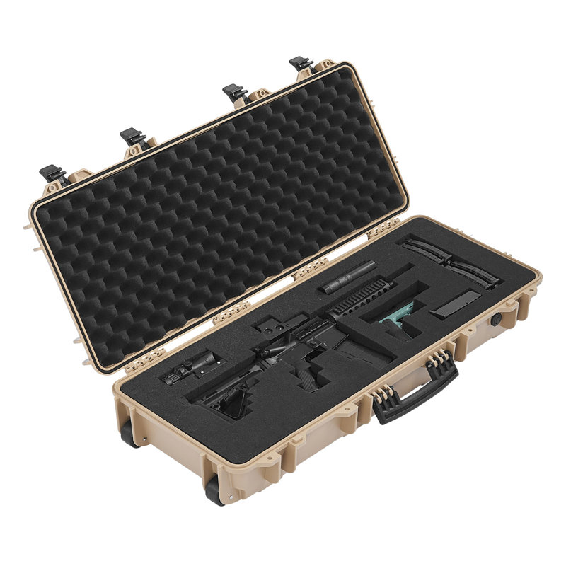 Gun Safe, 17.3cm H x 97.8cm W x 42cm D, Khaki