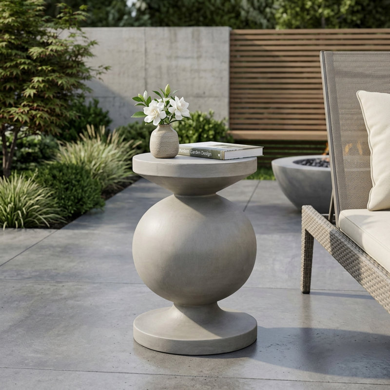 Outdoor Dining Table , 17.25 " W 17.25 " D