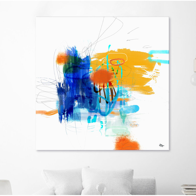 "Aimer la vie VI" par Lisa Ridgers - reproduction d'art sur toile tendue, H 84 po x l 84 po x P 1,5 po