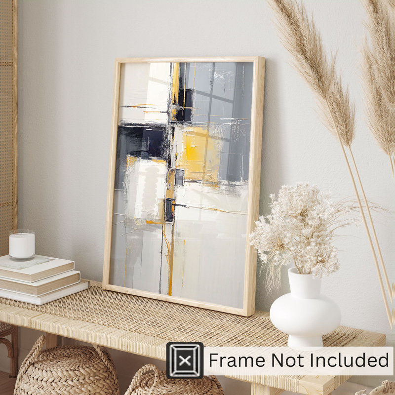 «Abstract Brushstroke Elegance II», reproduction d'art moderne sans cadre, H 20 po x l 16 po