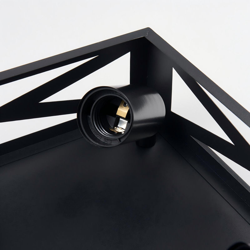 Industrial Square Cage Flush Mount Ceiling Light