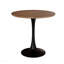 Table de salle à manger ronde 31,5 "couleur noyer, table de salle à manger tulipe 2-4 personnes avec plateau en MDF et base à piédestal, table de bout Mid-Century-340301975-340301973