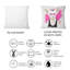 Dressed Up Fennec dans des verres roses style Hipster - Coussin décoratif pour enfants-535978881