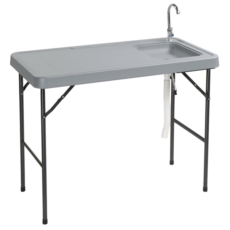 Table de nettoyage de poisson pliante pour patio