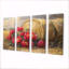 Lorello - pivoines - art mural traditionnel pour le salon, 4 pièces-866475484