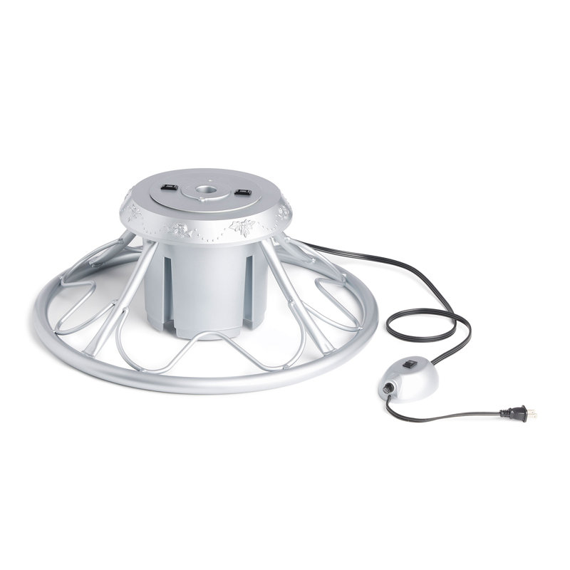 Lauresha The Holiday Aisle® Rotating Tree Stand Base w/Stanley 7' Artificial Christmas Tree