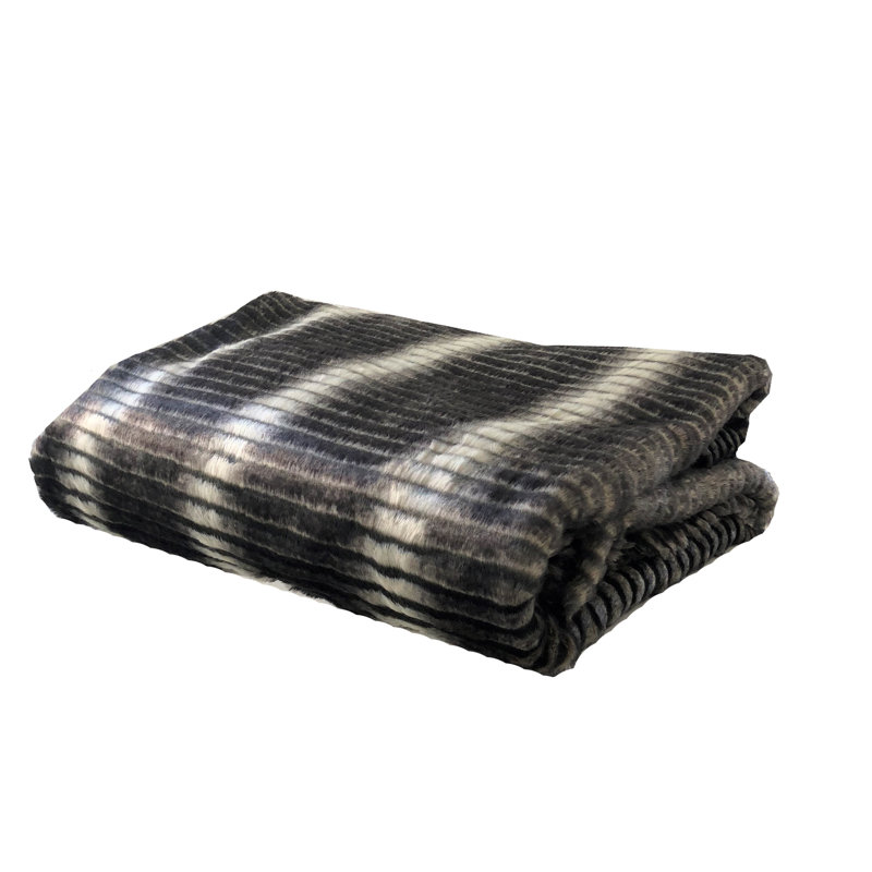 Gray & Taupe Throw Blanket