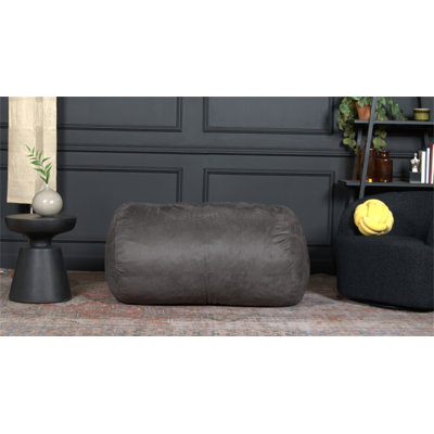 Michael 4 Foot Cylindrical Suede Bean Bag