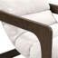 Fauteuil d'appoint de couleur crème texturé à tissage de couleur crème Palma