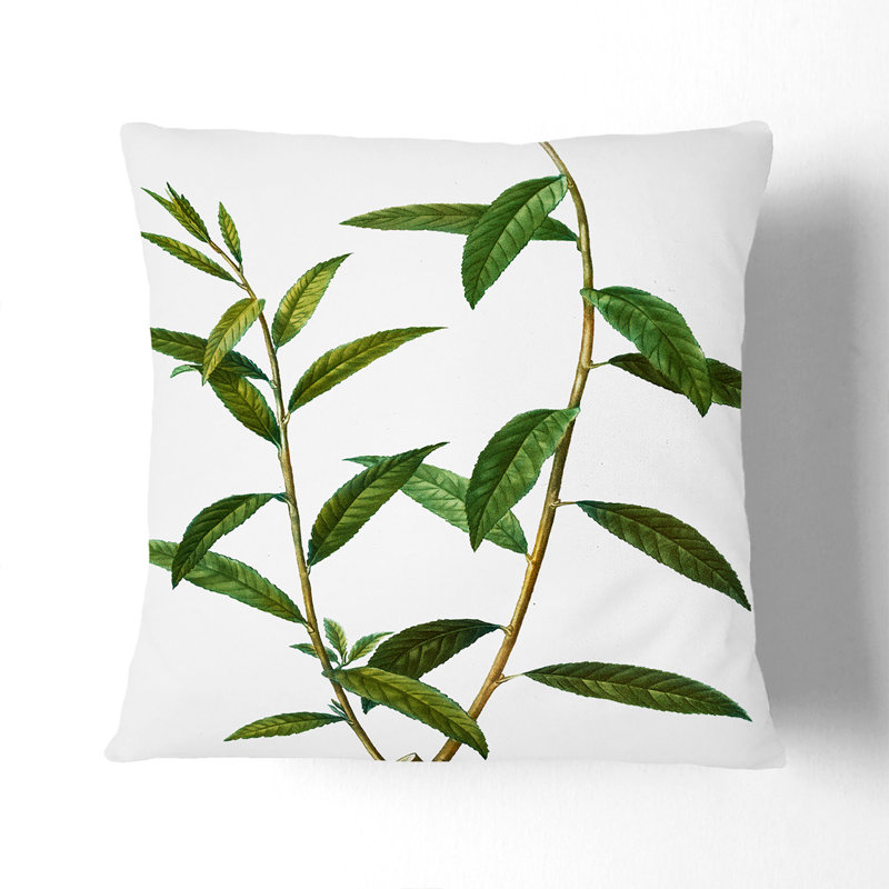 Floral Square Throw Cushion, Stone, 55cm H x 55cm W x 20cm D