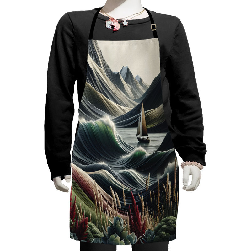No Pattern Bib Apron