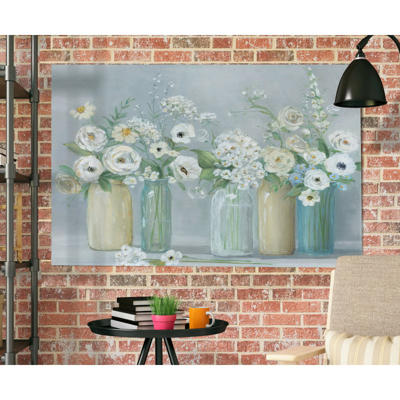 «Blooming Meadow Beauties», reproduction, H 32 po x l 48 po x P 1,5 po, Toile tendue