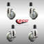 Ensemble de roulettes extensibles en acier inoxydable 316SS