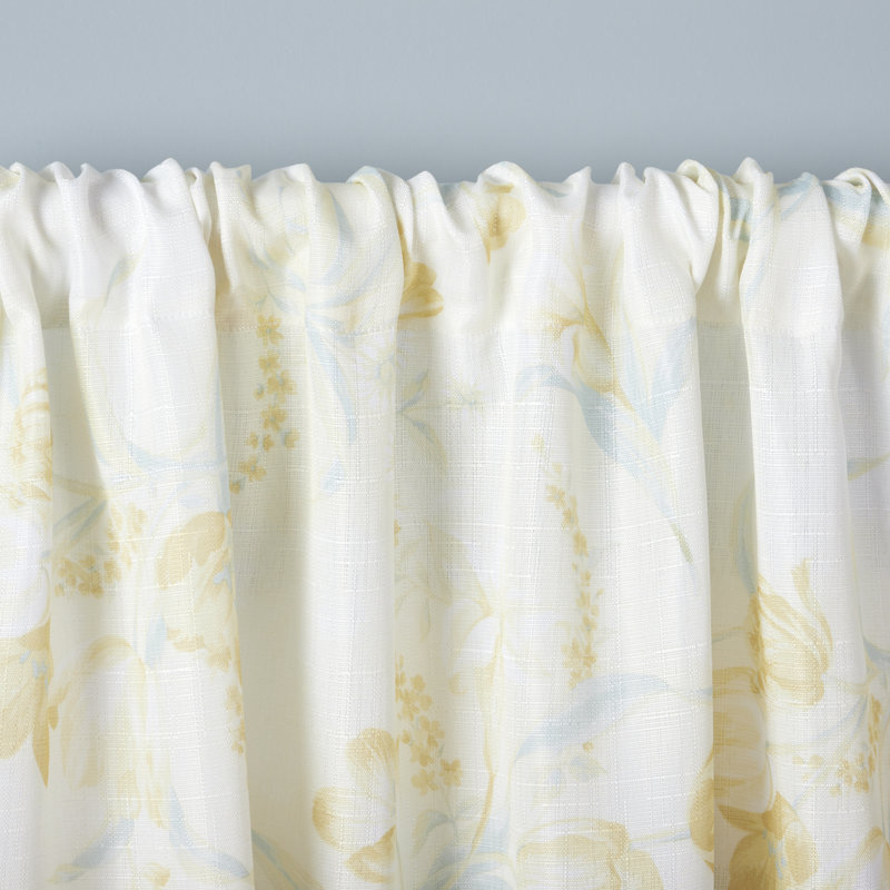 Printemps Polyester Semi Sheer Curtain Pair, 38" W x 96" L