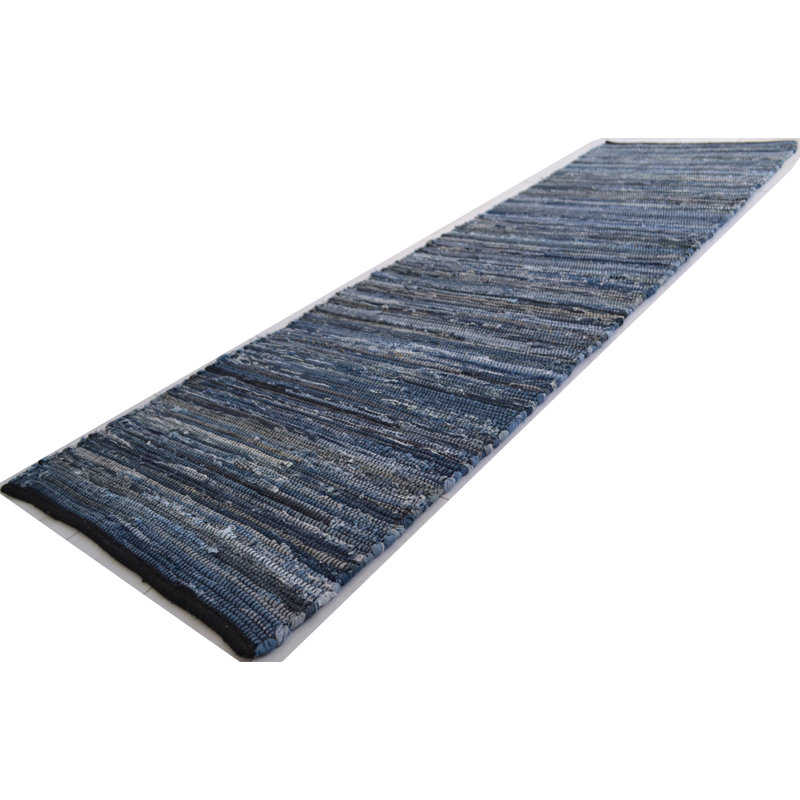 Striped Hand Woven Area Rug, Runner 60 x 180cm