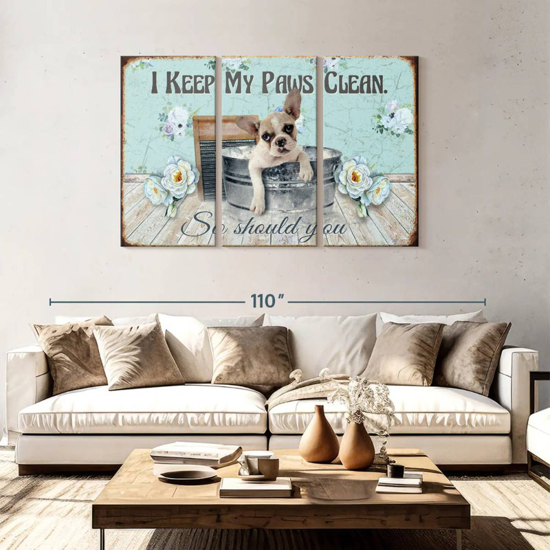 Ketti Keep Our Paws Clean, 48" H x 74" W