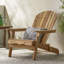 Chaise Adirondack pliante avec dossier à lattes et accoudoirs larges-2068663171