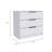 3-Drawer Rectangle Dresser Wengue and Oak-451351325