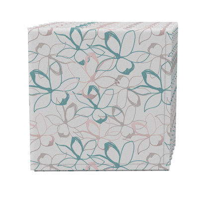 Cotton Twill Abstract Square Napkin