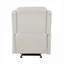  Fauteuil coulissant inclinable en similicuir, beige doux, assise confortable pour le salon