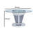 Mayher Round Glass Top Dining Table