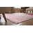 Maya Giselle Pink Flatweave Wool Contemporary Plaid Hand-Knotted Area Rug-351321435