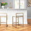 Tabouret Dayan blanc avec base chromée-841961048-841961050