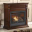 Duluth Forge DFS-300LT-3AS, système de cheminée sans évent, foyer: FLF300T et manteau de cheminée: CM300-3-AS, pomme épice-115177444-115177443