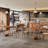 Round Dining Table for 4, 39.4" Farmhouse Style Dining Table with Wooden Reinforced Base, Suitable for Kitchen, Living Room, Walnut