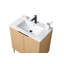 Meuble-lavabo simple 30 po brun avec plateau en céramique
