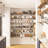 60 inch Long Wall Shelf, 10 inch Deep Shelf for Room, Wall Mounted Rustic Shelves, Wooden Floating Shelves for Wall Storage, Floating Bookshelves for Wall, Wall Shelves for Bedroom, Living Room, Wood Shelves for Kitchen, Office, Set of 3, Burnt, Wood