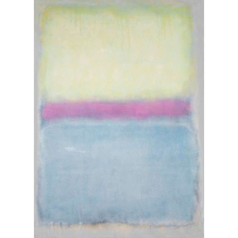 «Mountain's Top», peinture sur toile à cadre flottant, L 48 po x H 60 po