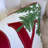 JOY Embroidered Christmas Throw Pillow