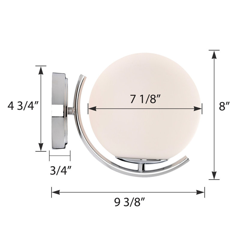 retro glass globe wall sconce bedroom lights silver