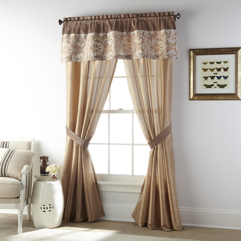 Paire de rideaux transparents avec passe-tringle Caple, 54 po x 95 po