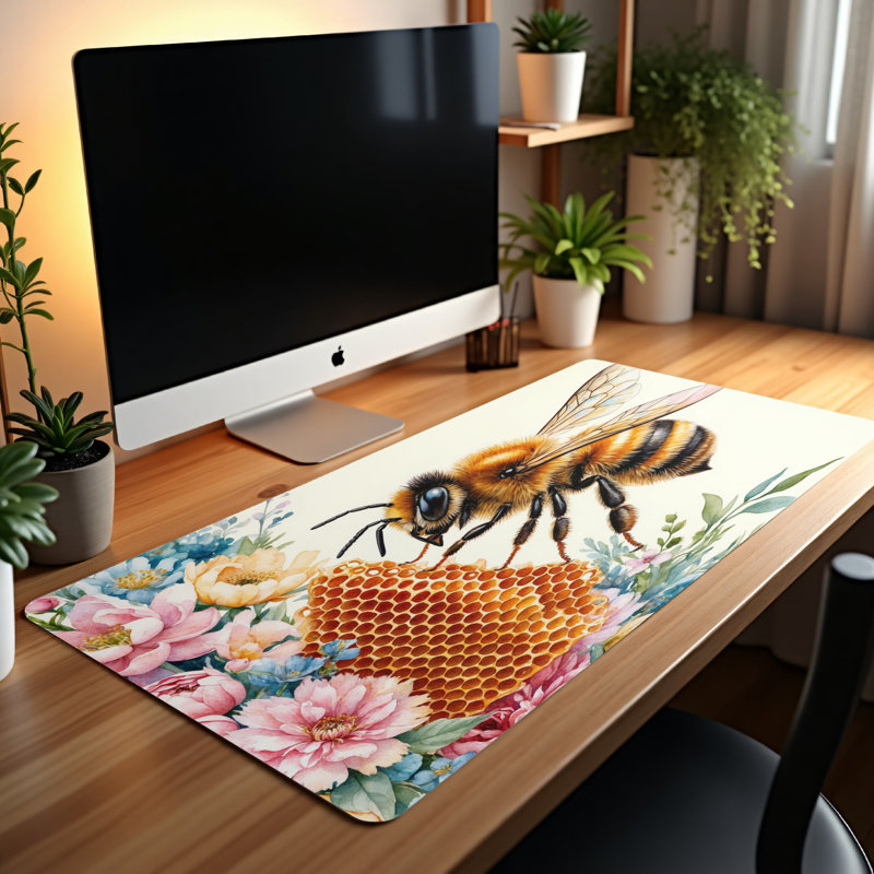 Polyester Desk Pad, 14.4x12.1