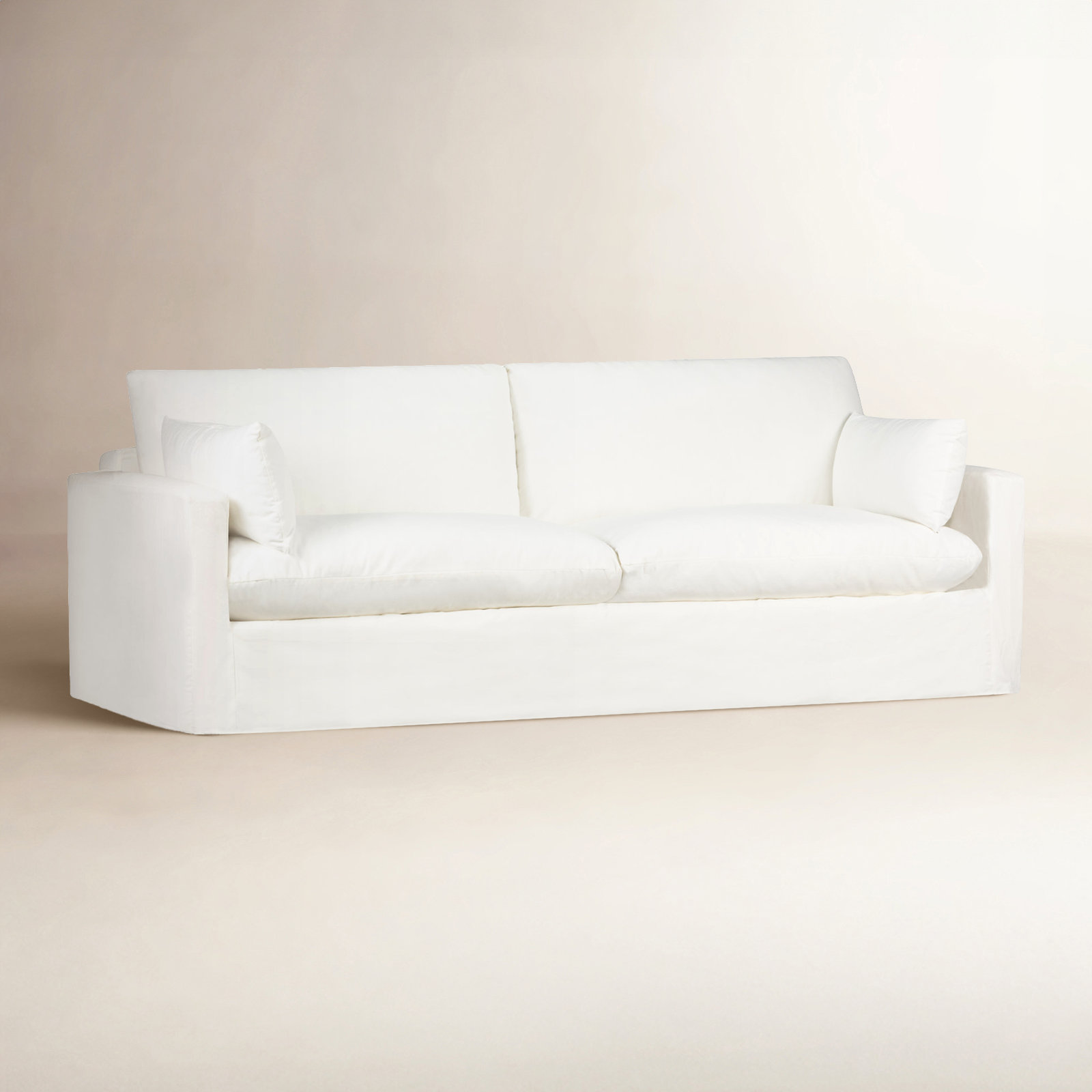 Luna 90'' Sofa, Bayou Off White Canvas