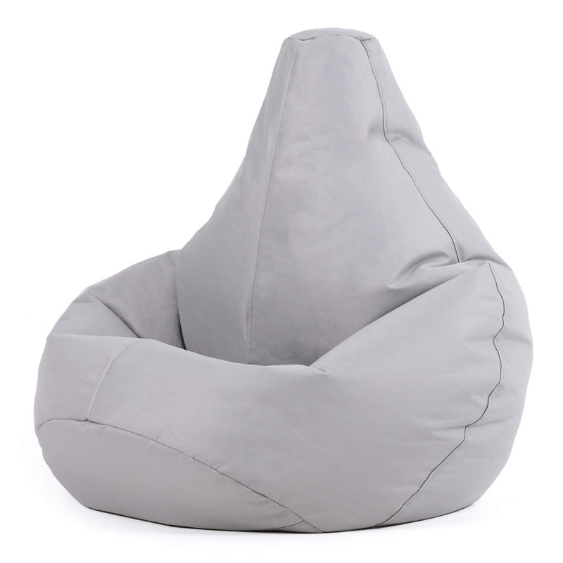 Kids Dalton Indoor-Outdoor Bean Bag, Light Grey