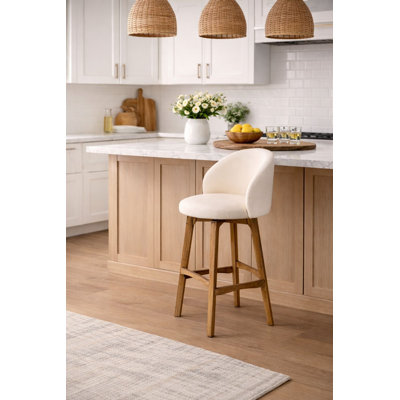 Garet Swivel - Rustic Natural Finish