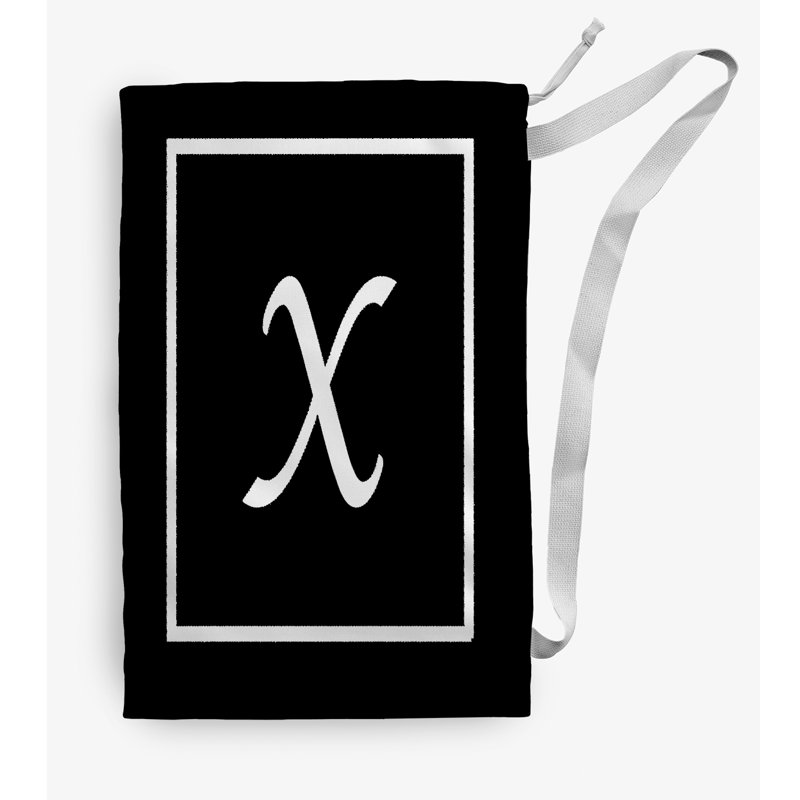Fabric Laundry Bag with Handles, Medium (36" H x 28" W), Black