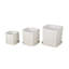 Ensemble de pots à fleurs nervurés en céramique 3 pièces Cole and Gray-679154348