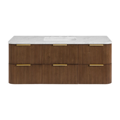 Nova 48" Carrara Marble Single Bathroom Vanity
