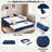 Upholstered Daybed With Trundle And Usb-45214451