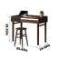 Bureau d'étude moderne en noyer noir