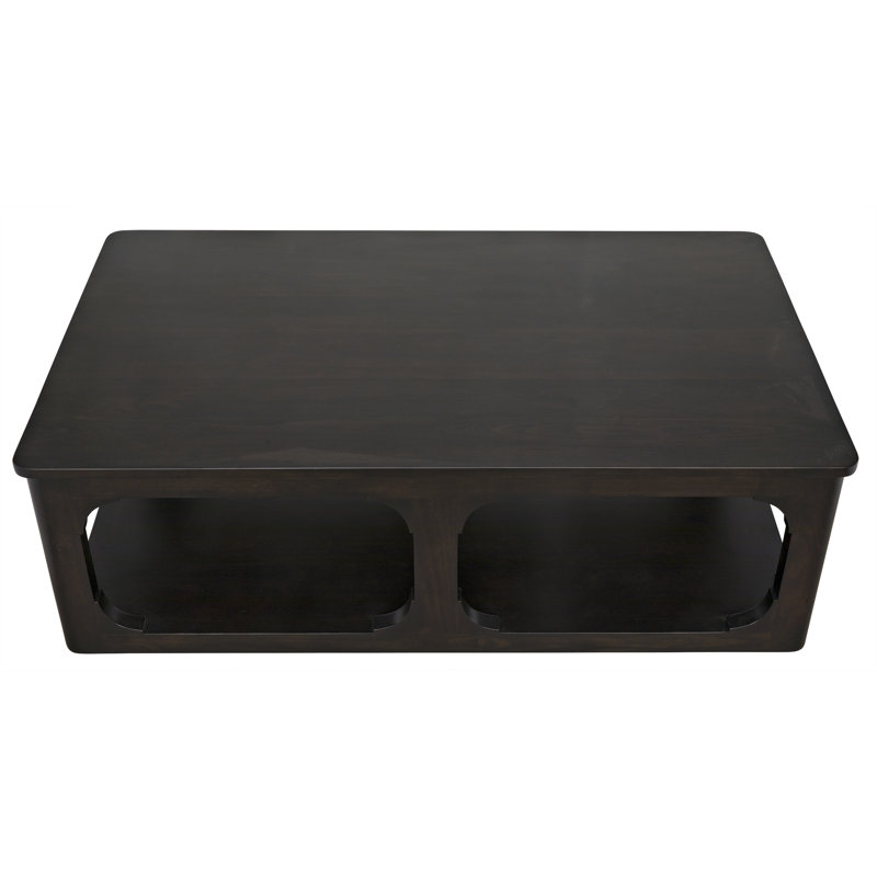 Gimso Solid Wood Coffee Table, 17" H x 54" L x 32" W, Espresso
