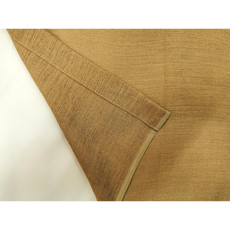 Panneau de rideau simple diaphane avec passe-tringle Natural Borwn