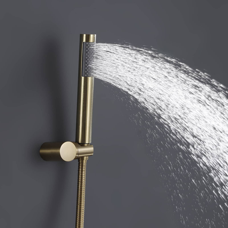 All-In-One Kit with Rough in-Valve, Brushed Gold